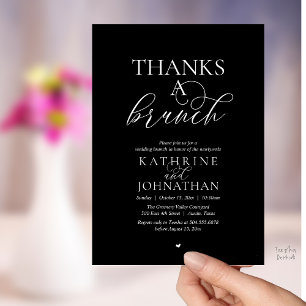 Convites Obrigado Um Brunch, Casamento Moderno e Elegante