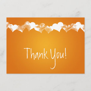 Convites Obrigado Wedding você nota os corações do Grunge