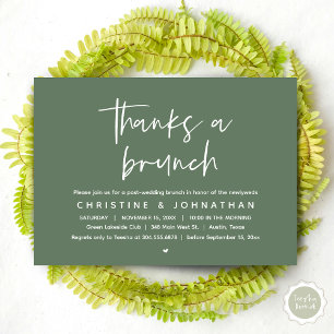 Convites Obrigados A Brunch, Celebração de Casamento Poste