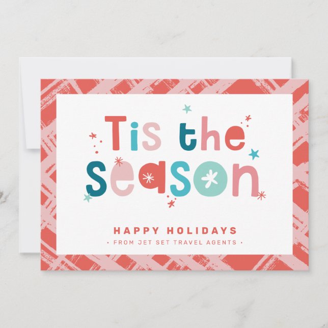 Convites OBRIGADOS de NEGÓCIOS CHRISTMAS é a citação da tem (Frente)