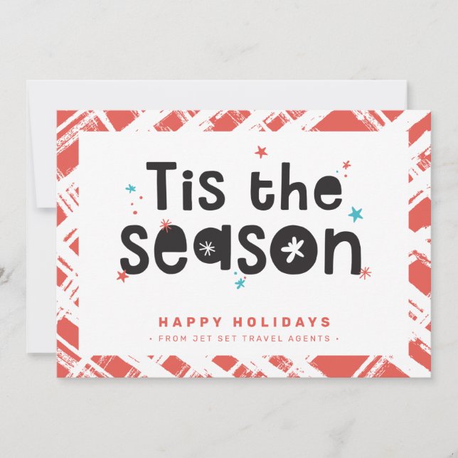 Convites OBRIGADOS de NEGÓCIOS CHRISTMAS se divertem com a  (Frente)