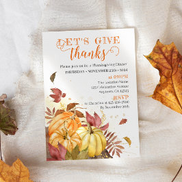 Convites Obrigados de vamos, Janto de Ação de Graças