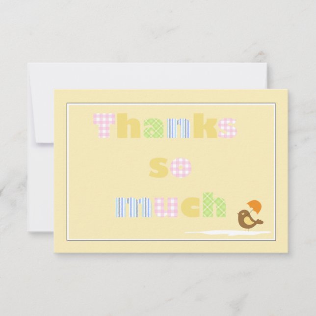 Convites Obrigados tanto Notecard (Frente)