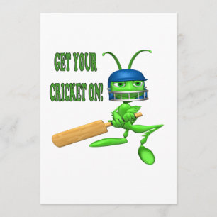 Convites Obtenha seu grilo sobre