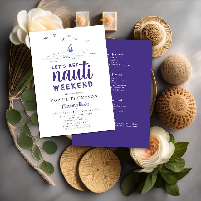 Convites Obter aniversário de 30 anos de Festas de Barcos N (Criador carregado)