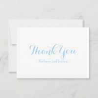 Ocean Blue Personalizado Obrigado Notas