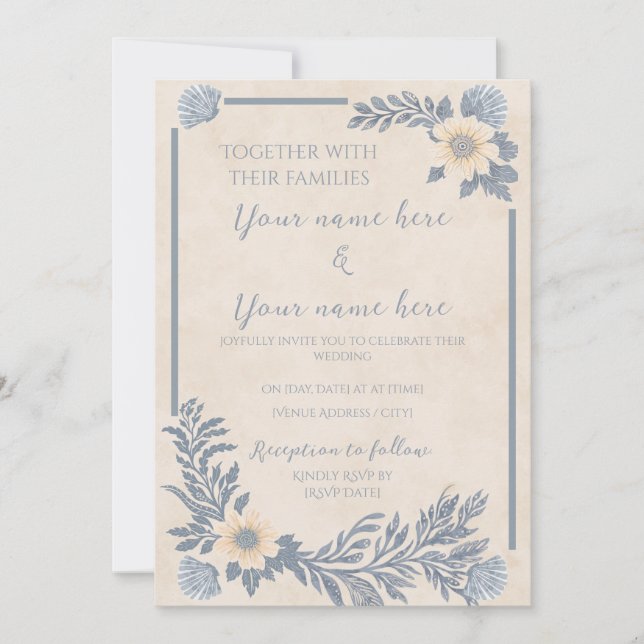 Convites Ocean Breeze Invitation (Frente)