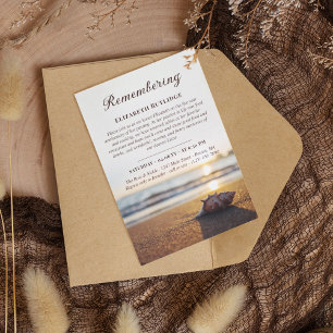 Convites Ocean Conch lembra do aniversário da morte