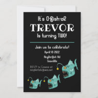 Ocean Theme Boys Birthday Anglerfish O-fish-al