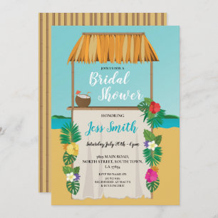 Convites Oceano de Casamento do Chá de panela de Praia da A