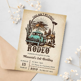 Convites Ocidental Esta não é minha primeira Festa de anive