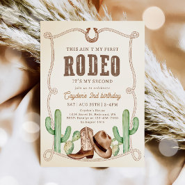 Convites Ocidental Este não é meu primeiro segundo aniversá