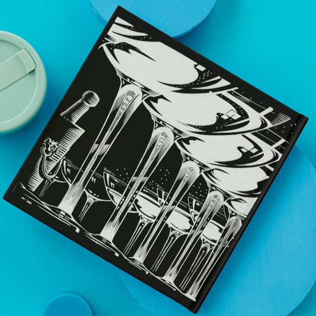 Convites Óculos de champanhe (Criador carregado)