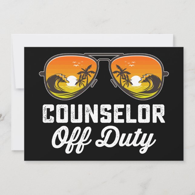 Convites Óculos de Sol de Conselheiro Fora de Serviço Últim (Frente)