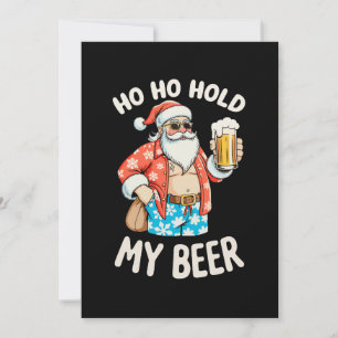 Convites Óculos de Sol do Papai Noel Segura Minha Cerveja N