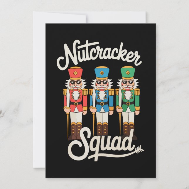 Convites Óculos de sol Nutcracker Squad Natal Xmas Férias (Frente)