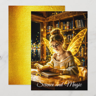 Convites Óculos e livros da fada de sonho
