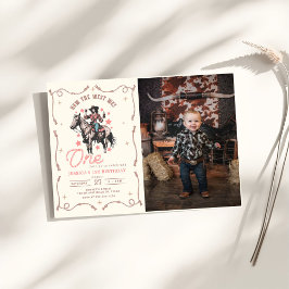 Convites Oeste Como O Ocidente Era Um primeiro aniversario 