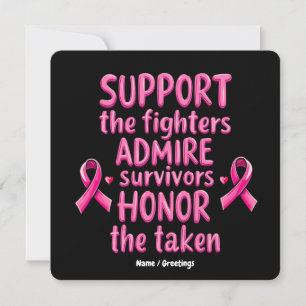 Convites Oferta de conscientização para o Cancer da Mama de