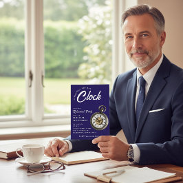 Convites Officially Off The Clock Pocket Watch Retirement