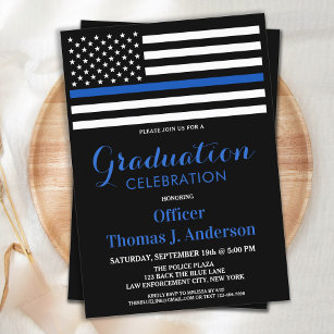 Convites Oficial de Polícia da Academia de Graduação de Lin