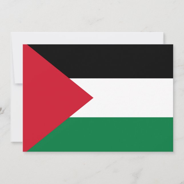 Convites oficialmente pavilhão do Estado da Palestina (Frente)