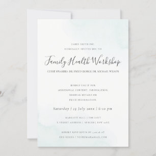 CONVITES OFICINA DE PINCELADA DE ACRÁLICA AZUL DE PRAIA