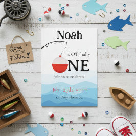 Convites o'fishally one first birthday invitation