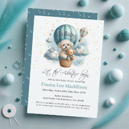 Convites Oh, Baby Adventure começa a ser apanhado no balão 