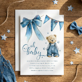 Convites Oh Baby | Blue Jean Baby Denim Baby Shower
