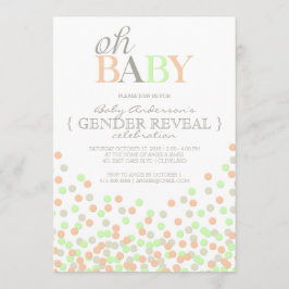 Convites Oh Baby Confetti Gender Reveparty | Casa