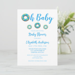 Convites Oh Baby Donut Chuveiro de Bebê