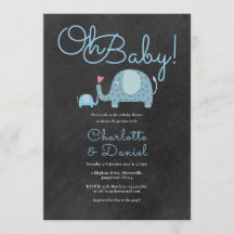 Oh Baby Elefantes Fofo Casais Chá de Bebê