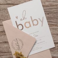 Oh, Baby Gender Neutral Modern Chá de fraldas