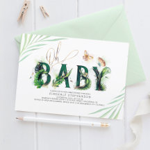 Oh Baby Tropical Greenerescência e Chá de fraldas