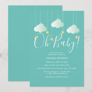 Convites Oh Baby Twinkle Twinkle Baby Shower / Chuveirinho