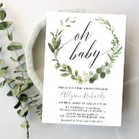 Oh bebê Eucalyptus chá de fraldas neutro em relaçã