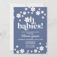 Oh, bebês! Chá de fraldas azul marinho de margarid