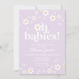 Convites Oh Bebês! Chuveiro de Bebê lírio da Daisy