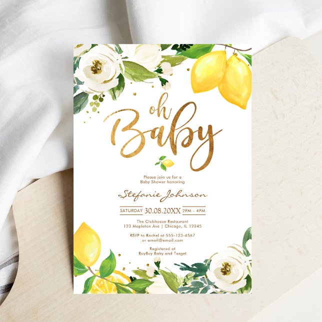 Convites Oh Boy Baby Shower Invitation (Criador carregado)