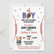 Oh Boy Football Theme Baby Shower