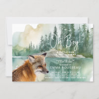 Oh Boy Little Fox Chá de fraldas