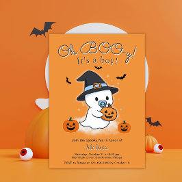 Convites Oh Chá de fraldas de Boo-y Halloween