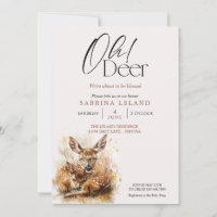 Oh Deer! Aquarela de um filhote e uma corça no Chá