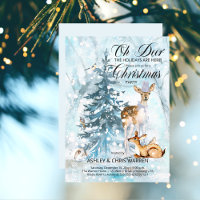 Oh Deer Woodland Animal Festa de Natal