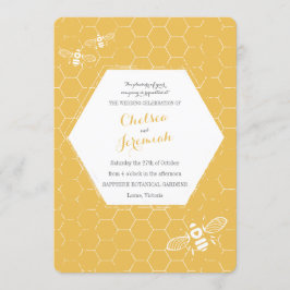 Convites Oh Honey Bee Yellow Custom Wedding