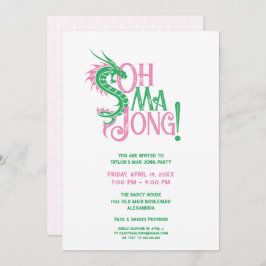 Convites Oh Mah Jong! | Mah-Jongg