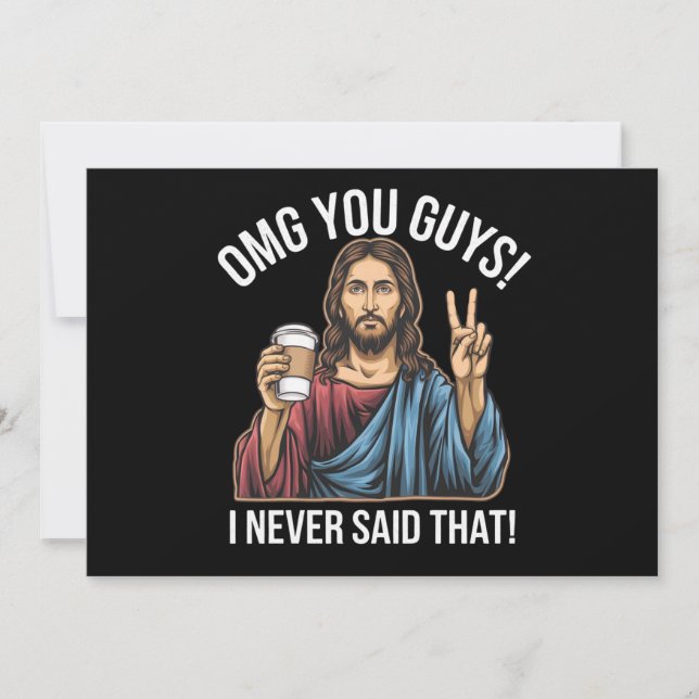 Convites Oh Meu Deus, Caras Que Nunca Disse (Frente)