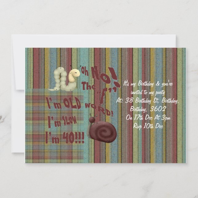 Convites Oh Não, A Palavra "F" (Frente)