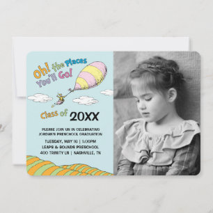 Convites Oh, os lugares onde você vai!Anúncio de graduaç